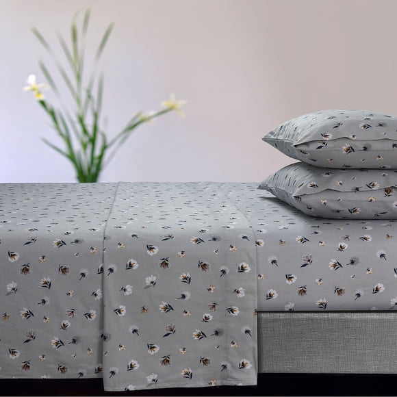 Juego de sábanas de franela Tribeca Living Ultrasoft Twin 170 g/m²