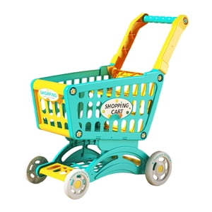 Magideal - Carrito De Compras Para Niños, Carrito De Juguetes, Regalos Del Día De San Valentín Para Niños, Cesta De Almacenamiento De Escritorio Realista, Juguet Verde