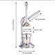 thumbnail image 3 of Exprimidor De Frutas Manual Saca Jugo Naranja plateado, 3 of 5