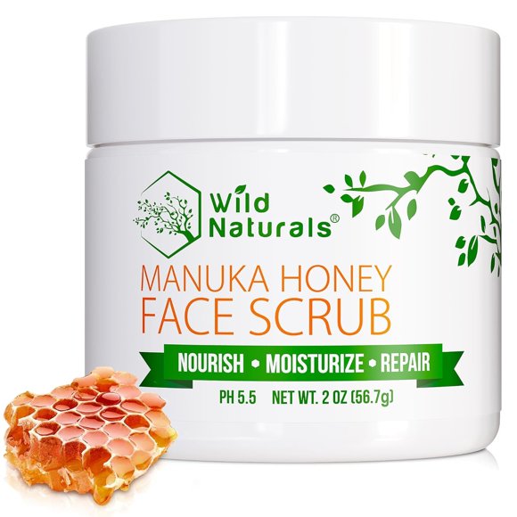 Exfoliante Facial Wild Naturals con Miel de Manuka Hidratante 57g