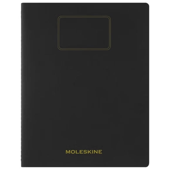 Cuaderno Moleskine estudiante-Tapa Blanda-XXL-Negro-De rayas