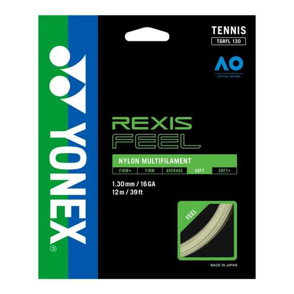Set Cuerda Tenis REXIS FEEL 1.30 / 16 Blanco