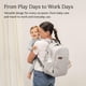 thumbnail image 2 of Mochila para pañales UPPAbaby Greyson Charcoal Melange Leather, 2 of 6