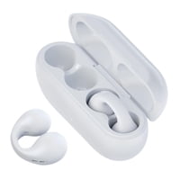 Magideal - Auriculares De Oído Abierto, Auriculares Bluetooth 5.3 Con Cancelación De Ruido, Auriculares Portátiles De Oído Abierto Con Clip Para Entrenamiento Y Blanco