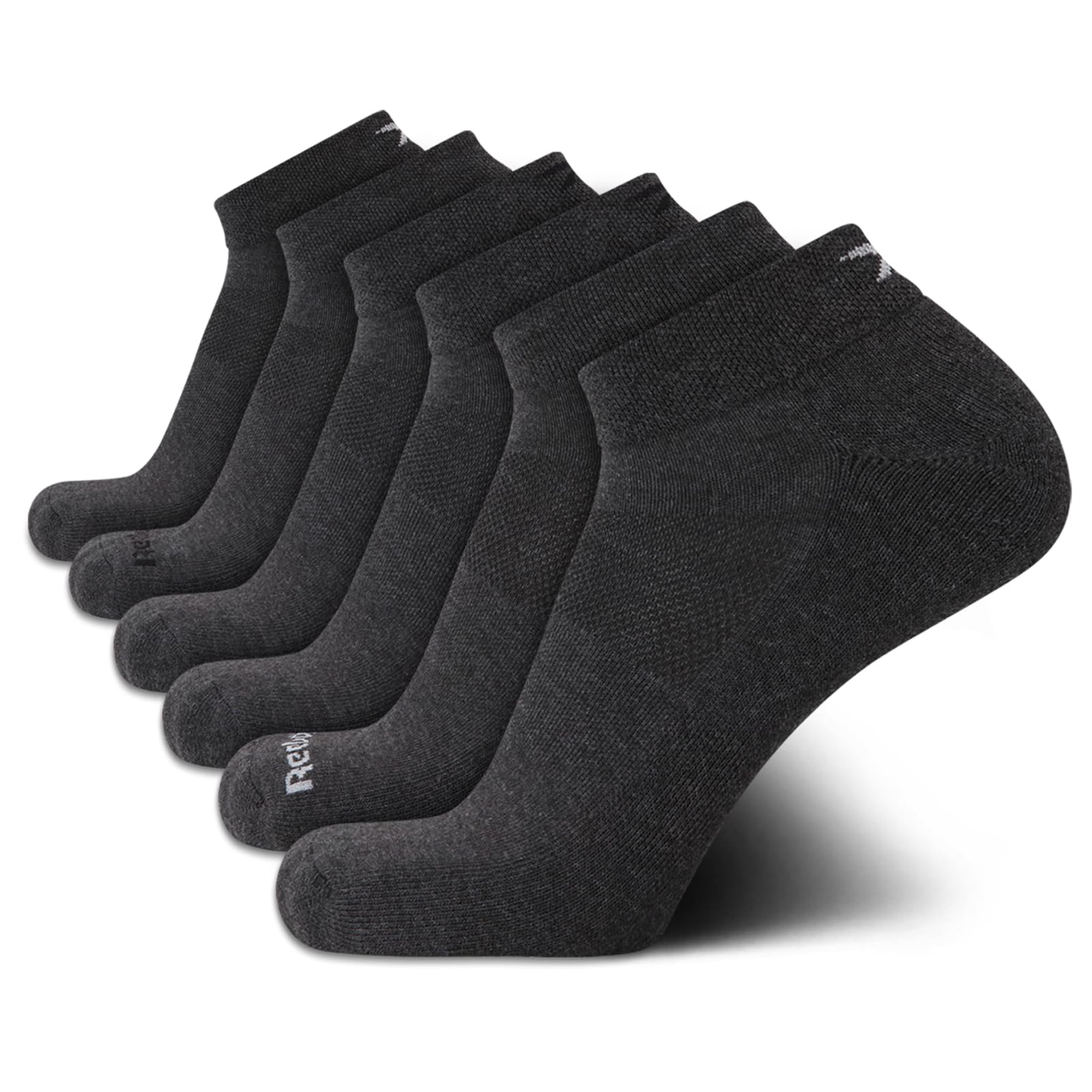 Reebok - Pack De 6 Calcetines Quarter Para Hombre Tallas 6 12 5 Color Gris