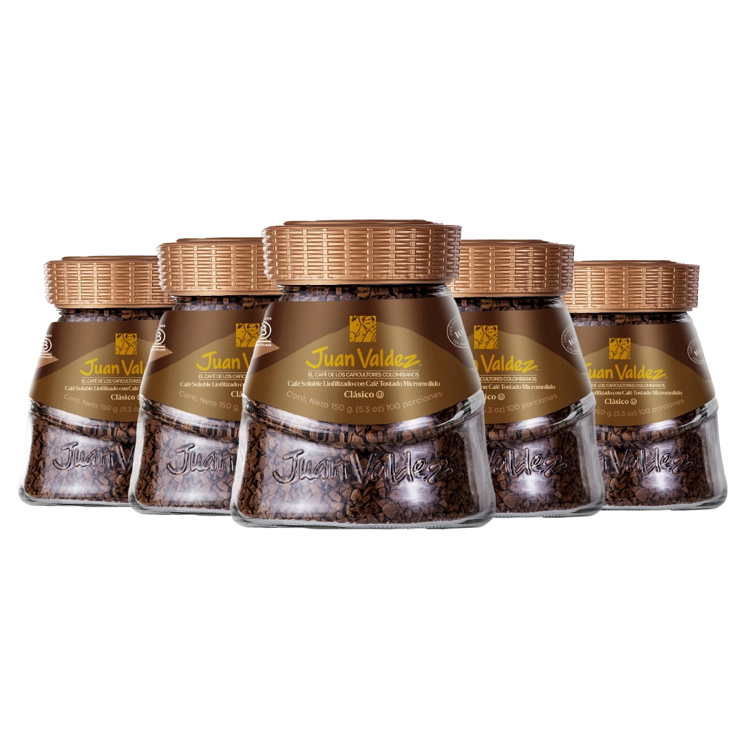 Pack 5x Liofilizado Juan Valdez tradicional 150g
