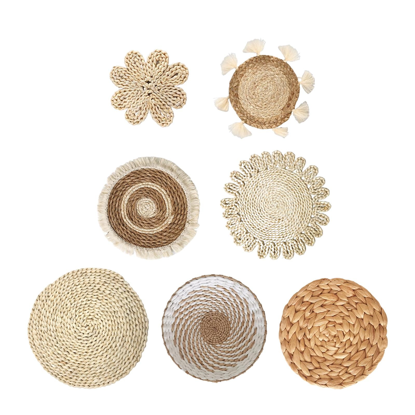 Magideal - Cesta Colgante Para Pared, Manteles Individuales Bohemios Para Decoración De Pared, Manteles Decorativos Rústicos Para El Hogar, Manteles Individuales