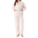 thumbnail image 2 of INSPIRE CHIC Pijamas de Forro Polar para Mujer Invierno con Botones Conjunto de Pijamas Esponjosos Suaves y Cálidos con Bolsillos M Blanco, 2 of 6
