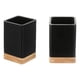 thumbnail image 3 of Porta Cepillo De Dientes Diseño Elegante Madera Minimalista Negro, 3 of 3