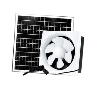 Bothyi - Extractor Solar Para Cocina Y Baño, Sistema De Ventilación Para Ático, Gallinero, 8 Pulgadas