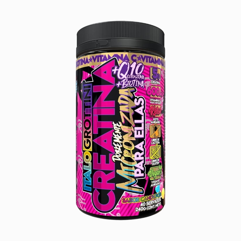 Creatina Monohidrato Micronizada 200Gr 40 Sv Candy Pop