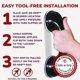 thumbnail image 2 of Barra de apoyo Handrail Safe-er-Grip con ventosa negra de 30 cm, 2 of 6