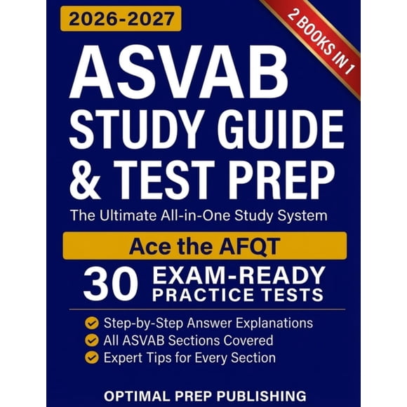 Guía de estudio ASVAB Independently Published 2 en 1 para preparación