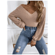 thumbnail image 5 of Sweater Mujer Tejido Canalé Manga Farol Unicolor, 5 of 6