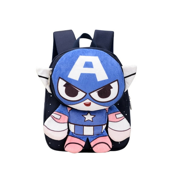 Disney Spiderman Backpacks Super Heroes Student School Bag Cartoon 3d Stereo Kindergarten Backpack Children's Travel Bag Gift