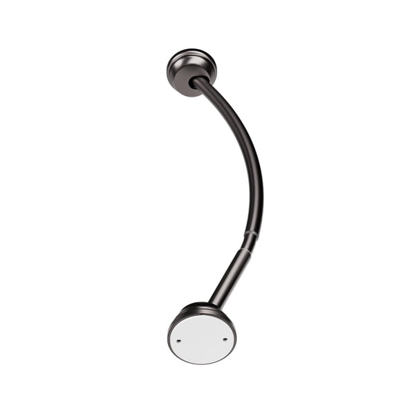 Barra de cortina de ducha Zenna Home 81-102 cm Curva en bronce