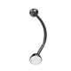 thumbnail image 1 of Barra de cortina de ducha Zenna Home 81-102 cm Curva en bronce, 1 of 7