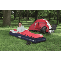 Genérico - Colchon Inflable 1 Plaza 185X76X28 - Inflador Incorporado!! Color Azul