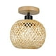 thumbnail image 3 of Lámpara Colgante Sin Bombilla Salón Estilo Rústico E27 Sobremesa Bambú, 3 of 4