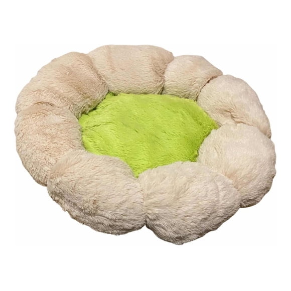 Cama De Felpa Ultrasuave Para Mascotas Perro Y Gato 48 Cm beige