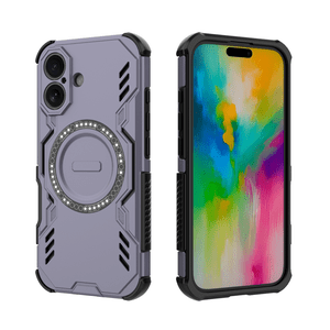 Funda Foxdock Para Iphone 16 , Magnética, Resistente A Golpes, Con Soporte, Unisex, Carga Inalámbrica