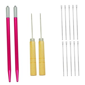 Bothyi - Herramienta De Reinicio De Cabello De Muñeca Herramienta De Inserción De Cabello De Muñeca Para El Diseño De Estilo De Cabello En El Hogar Aguja De 10X0,6Mm