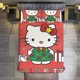 thumbnail image 1 of Merry Christmas Hello Kitty 3 Pieces Duvet Cover Set Full Size Super Soft Fade Resistant Microfiber, 1 of 4