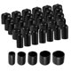 thumbnail image 1 of Uxcell Juego de Protectores de Rosca de Tornillo de Cubierta de Vinilo de Tapones Redondos de Goma Negra 100, 1 of 6