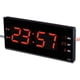 thumbnail image 1 of Reloj Digital Luz Led Pared Mural Iluminado Numeros Rojos negro, 1 of 6