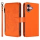 thumbnail image 2 of Funda Cartera Mariposa para [iPhone 16 Plus] con Soporte y Cremallera Naranja, 2 of 6