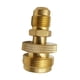 thumbnail image 3 of Coión Del Adaptador Del Regulador Del Tanque De Propano A Rosca Abocinada De 3 8, 3 of 5