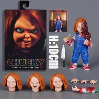 Figura De Acción Chucky, Modelo Articulado Con Accesorios Intercambiables, Set En Caja, 10 Cm