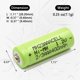 thumbnail image 2 of Batería recargable elxjarcell 2/3AAA NiMH 1.2 V 400 mAh, paquete de 8, 2 of 8