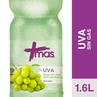 Agua Saborizada Sin Gas Sabor Uva Botella 1,6 L Mas