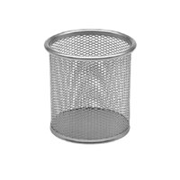 Oem - Porta Lápiz De Rejilla Malla Negra Metálica Oficina G