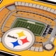 thumbnail image 2 of Posavasos 3D StadiumViews de los Pittsburgh Steelers de la NFL, tamaño 4 x 4, 2 of 3