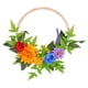 thumbnail image 3 of Corona De Flores Artificiales De Primavera Exterior Para Puerta Delantera Con Cuentas De Madera, 3 of 3