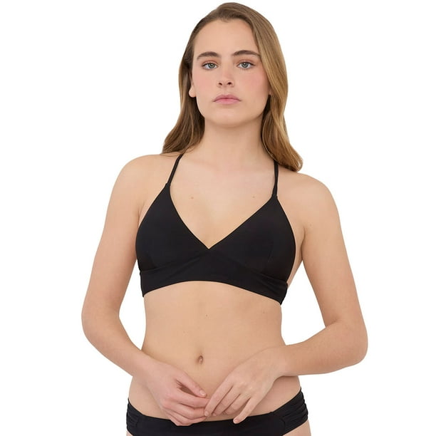 Top Mujer Triangulo Básico Negro Corona