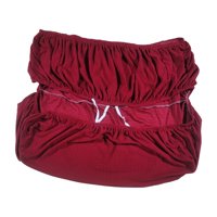 Magideal - Fundas Para Banco Otomano De Almacenamiento, Tela Jacquard Estirable, Reposapiés, Funda Para Taburete, Funda Lavable Rectangular Gruesa, Funda , Vino Vino Rojo