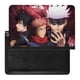 thumbnail image 1 of Jujutsu Kaisen Porta Pasaporte y Cartera de Viaje Premium de Cuero PU, Funda de Pasaporte Bloqueo RFID con Ranuras para Tarjetas de Crédito, Estuche para Libro de Pasaporte para Familia 10cm × 15cm, 1 of 6