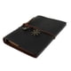 thumbnail image 1 of Cuaderno de cuero portátil de hojas sueltas cuaderno en blanco para viajes negro, 1 of 5
