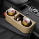 thumbnail image 2 of Moneda lateral bolsillo consola lateral bolsillo cuero cubierta del coche titular de la copa auto asiento delantero organizador del teléfono móvil titular (beige), 2 of 3