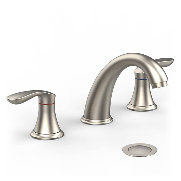 Grifo para lavabo de baño Hosslly, níquel cepillado generalizado