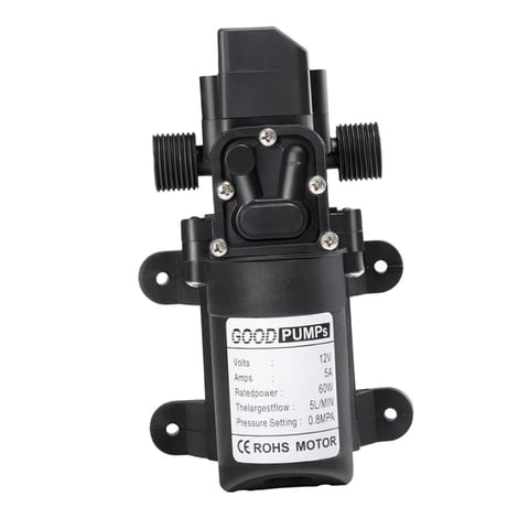 Magideal - Bomba De Pulverización Autocebante, Bomba De Diafragma De 12V 60W 4,5L/Min, Bomba De Presión De Agua Para Barcos Totalmente Sellada Para Fines Agrícol