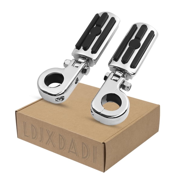 Apoyapiés LDJXDADI 32 mm Ajustables, Cromo, Plegables
