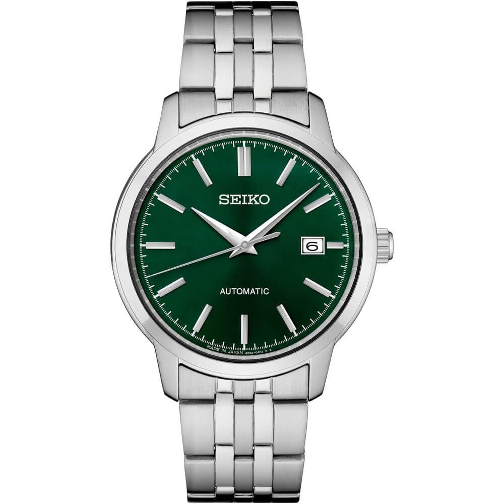 Reloj Seiko Essentials Ss Automático Con Esfera Verde