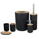 thumbnail image 2 of Juego De Ba?o De 6 Piezas Accesorios Dispensador De Loción Bandeja De Jabón Vaso Negro, 2 of 5