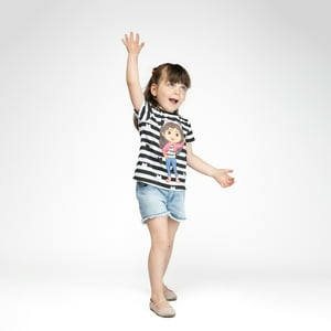 Gabby´S Dollhouse - Polera Niña Cat Blanco Gabby Doll House