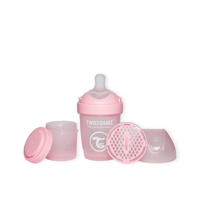 Mamadera Twistshake Double Pro 180Ml - Rosado Pastel