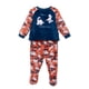 thumbnail image 1 of Pijama Bebé Niño Manga Larga Dinosaurios Coral Fleece Azul, 1 of 3